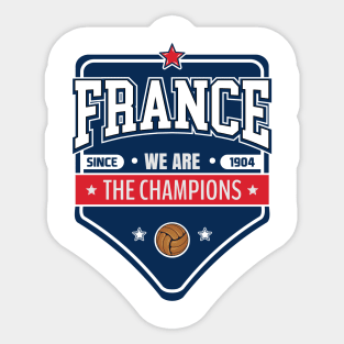 France Football Star Badge Sticker